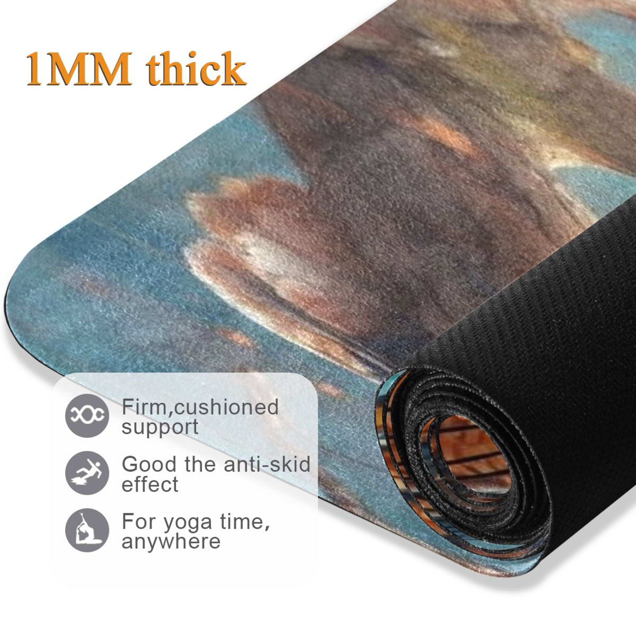 BZSMCE Yoga Mat Women Fitness Mat Wise Owls in The Autumn Pattern