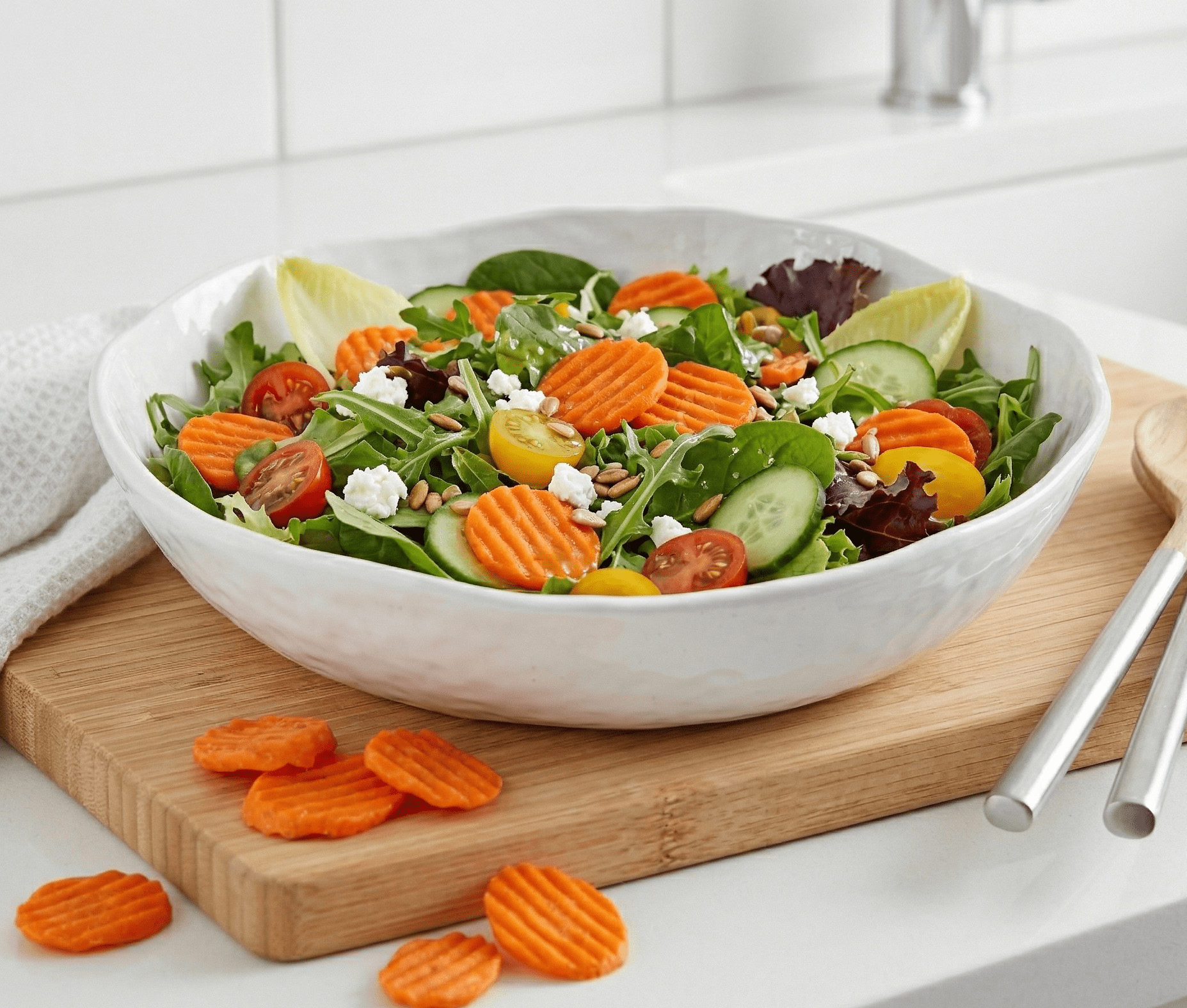 Fresh Carrot Chips, 1 lb, Bag, Ready to Eat, Healthy Snack