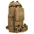 thumbnail image 1 of Mochila de Senderismo y Camping HongXingHai 100L Impermeable (Caqui-C), 1 of 9