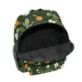 thumbnail image 6 of FORMRS School Backpack with Front Zippered Pocket 12" Student Travel Daypack, Green Flowers Pattern, 6 of 6