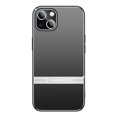 thumbnail image 2 of Dteck for iPhone 14 Plus 6.7 Inch Slim Hybrid Case, Luxury Metal Matte Aluminum Alloy Brushed Back TPU Frame Camera Protection Shockproof Anti-Fingerprint Hard Shockproof Case,Silver, 2 of 7
