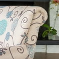 thumbnail image 3 of Roseville Blue Floral Club Chair, 3 of 4