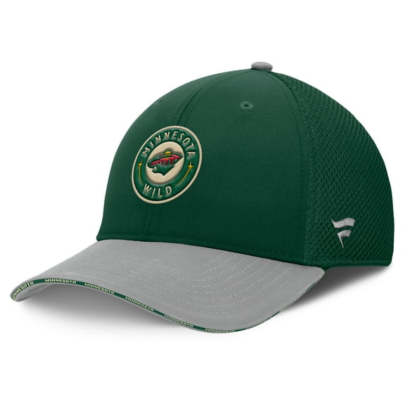 Men's Fanatics Green Minnesota Wild Fundamentals Span Flex Hat