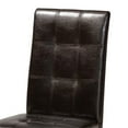 thumbnail image 5 of Bowery Hill Dark Brown Faux Leather Upholstered Wood 5-Piece Dining Set, 5 of 9