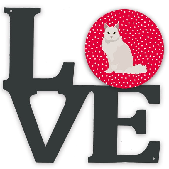 Chantilly Tiffany Cat Love Metal Wall Artwork LOVE