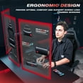 thumbnail image 4 of Homall Gaming Chair Office Chair High Back Racing Computer Chair PU Leather Adjustable Seat Height Swivel Chair Ergonomic Executive Chair with Headrest, Black, 4 of 8