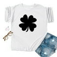 thumbnail image 4 of Chemises de la Saint-Patrick pour Femmes Saint-Valentin Imprimé Hiver Décontracté Floral Haut Saint-Patrick, 4 of 4