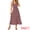 Red Wine, variant on DARING DIVA Women's Halter Sleeveless A-line Maxi Floral Print Casual Sundress S Black