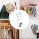thumbnail image 5 of Ganchos de pared de hierro resistentes para abrigos, paquete de 20 | Ganchos para colgar abrigos | Ganchos para pared | Ganchos para tazas con 30 tornillos para toallas, llaves, batas, abrigos,, 5 of 5