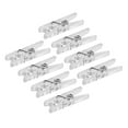 thumbnail image 2 of 100pcs Spring Hanging Clips Transparent Clamps Plastic Clip Clothespins Clips for Paper Photos, 2 of 5