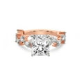 thumbnail image 4 of IGI Certified 2 Carat Radiant Shape Lab Grown Diamond Engagement Ring | 14K Rose Gold | Hester Petite Side Stone Diamond Ring | FG-VS1-VS2 Quality Friendly Diamonds, 4 of 6