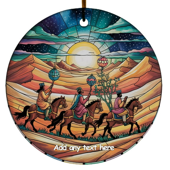 Three Wise Men Ceramic Ornament – Personalized Ornament Gift for Family, Friends, Boy & Girl, Christmas 2025 Tree Keepsake