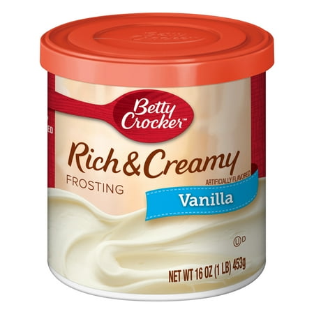 (12 Pack) Betty Crocker Rich and Creamy Vanilla Frosting, 16 (Best Chocolate Fudge Frosting)