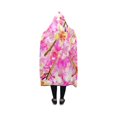 thumbnail image 2 of HATIART Couverture à Capuche Fleurs de Cerisier Couverture Portable Confortable 40x50 Pouces, 2 of 3