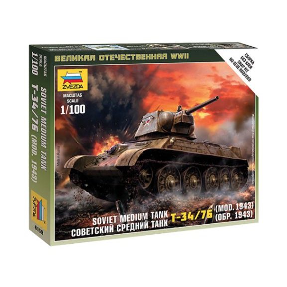 Zvezda T-34/76 Medium Tank New