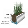 thumbnail image 4 of Mayne Valencia 36" x 10" x 10" Self-Watering Polyethylene Window Box - Black, 4 of 5