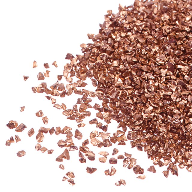 Virutas de vidrio triturado 20g Unique Bargains Bronce 1-3mm