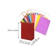 thumbnail image 2 of OFFIGAM 24Pcs Assorted Color Paper Bags with Handles Durable Kraft Tote Bags for Storage, 2 of 8