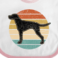 thumbnail image 4 of Inktastic Vizsla Dog Retro Sunset Boys or Girls Baby Bib, 4 of 4