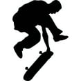 thumbnail image 2 of Skate Boarding Silhouette Wall Decal Sticker, Wallmonkeys Peel & Stick Vinyl Graphic (36 in H x 25 in W), 2 of 4