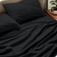 thumbnail image 3 of Bare Home Black Microfiber Sheet Set, Wrinkle Resistant, Deep Pocket, Full XL, 3 of 6