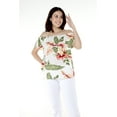 thumbnail image 4 of Women's Hawaiian Off-Shoulder Ruffle Muumuu Top in Cream Rafelsia S, 4 of 5