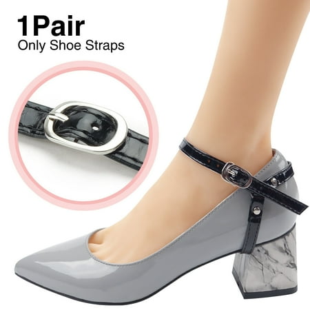 

1pair Waterproof Durable For Heels Ankle Women Shoe Straps With Buckle Anti Skid