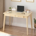 thumbnail image 7 of MONSLIPA Writing Study Table with 2 Drawers, Cumputer Desk for Home Office, Oak, 39.4"*21.7", 7 of 7