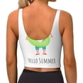thumbnail image 3 of Lsque Hello Summer Gnome 2 Printed Women'S Sports Bra, Compression, Moisture Wicking, High-Impact Sports Bra For Women,Supportive sports bra-Large, 3 of 9