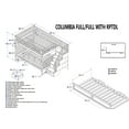 thumbnail image 6 of Columbia Staircase Bunk Bed Full over Full in Multiple Colors and Configurations, 6 of 6
