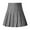 Gray, variant on Bouanq Girls Women High Waisted Plain Pleated Skirt Skater Tennis School Uniforms A-line Mini Skirt Lining Shorts