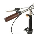 thumbnail image 3 of Yosoo 1 Pair Three Colors Retro Artificial Leather Bicycle Handlebar Grips Bike Handle Cover Grips, Leather Handle Bar, Handlebar Grip, 3 of 7