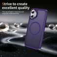 thumbnail image 6 of TECH CIRCLE For iPhone 16 Translucent Back Case 6.1" 2024 Model, Compatible with MagSafe and Magnetic Accessories, Slim Fits and Lightweight Case, Shockproof Protective Cute Phone Cover, Purple, 6 of 8