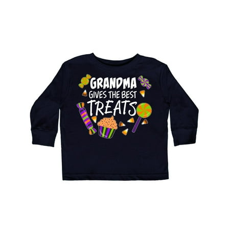Grandma Gives the Best Treats- Halloween candy Toddler Long Sleeve