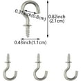 thumbnail image 2 of 200 PCS Mini Ceiling Screw Hooks for Hanging 1/2 Inch Cup Hooks Screw Plants Mug Arts Decorations, 2 of 5