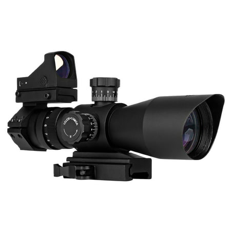Trinity Force 3-9x42 Redcon-1 Scope Red Dot Combo Mil-Dot Reticle - (Best Budget Mil Dot Scope)