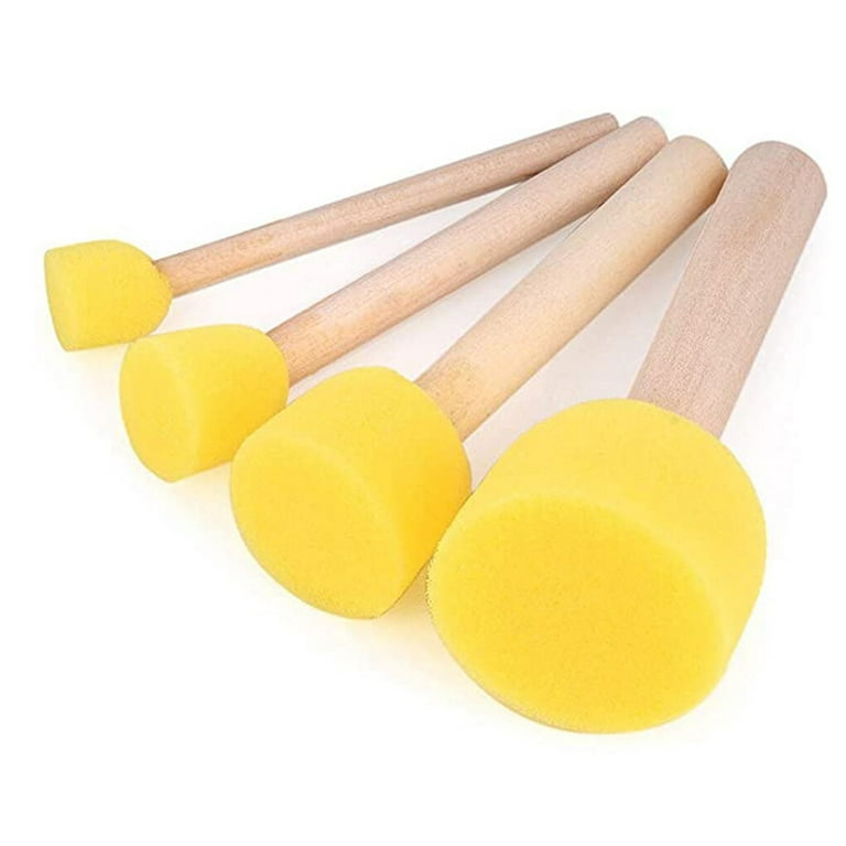 Paint Sponges for Painting, 20pcs Assorted Size Round Painting Sponge,  Yellow