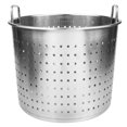 thumbnail image 1 of Minkissy Stainless Steel Crawfish Leaky Boiler Round Silver 1Set for Home Users, 1 of 5
