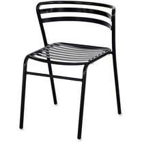 Safco CoGo Steel Stacking Chair in Black (Set of 2)
