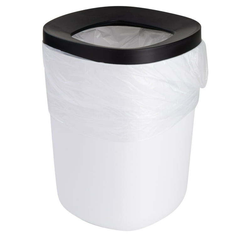 Bath Bliss 5 Liter Small Wastebasket | Round Open Top | Trash Can |  Bathroom | Bedroom | Kitchen | Office | Dorm | Disposal Waste Bin | Garbage  