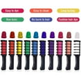 thumbnail image 1 of Peine de tiza para cabello, 10 colores, peine de tiza para colorear, color de pelo para niños Afortunado Sencillez, 1 of 1