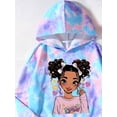 thumbnail image 5 of XIYON Girl Clothes Cool Girl Tie Dye Printed Long Sleeve Top And Pants Outfit For Girls Fall 9-10 Years, 5 of 7