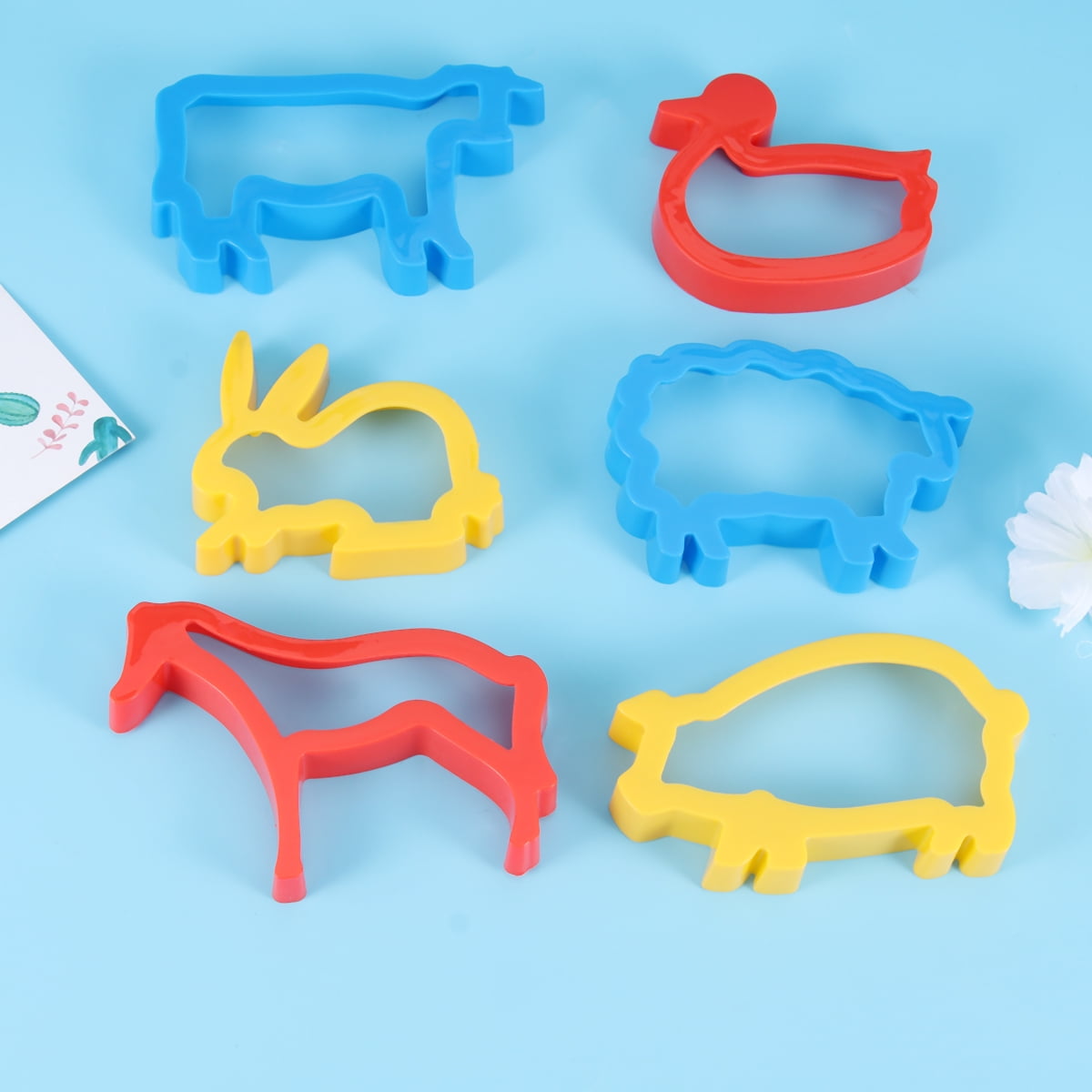 Cookie Cutters For Kids 6-Piece Animal Cookie Cutter Set - Plastic ...