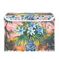 thumbnail image 7 of Yayeee Collapsible Cube Storage Bin with Lid Fabric Closet Decorative Basket with Handles, Blue Flowers, 7 of 7