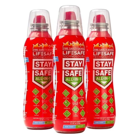 Spray portátil extintor de incendios LifeSafe StaySafe 230 ml