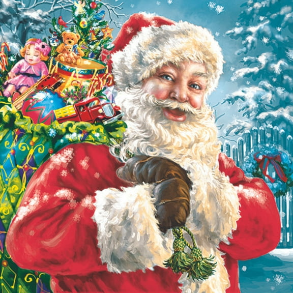 Keep Unique Christmas Paper Napkins, Decorative Napkins, Santa Napkins for Christmas, Assorted Color,, 20/Pack