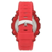 Mens Red Digital Armitron Sport Watch with Silicone Band