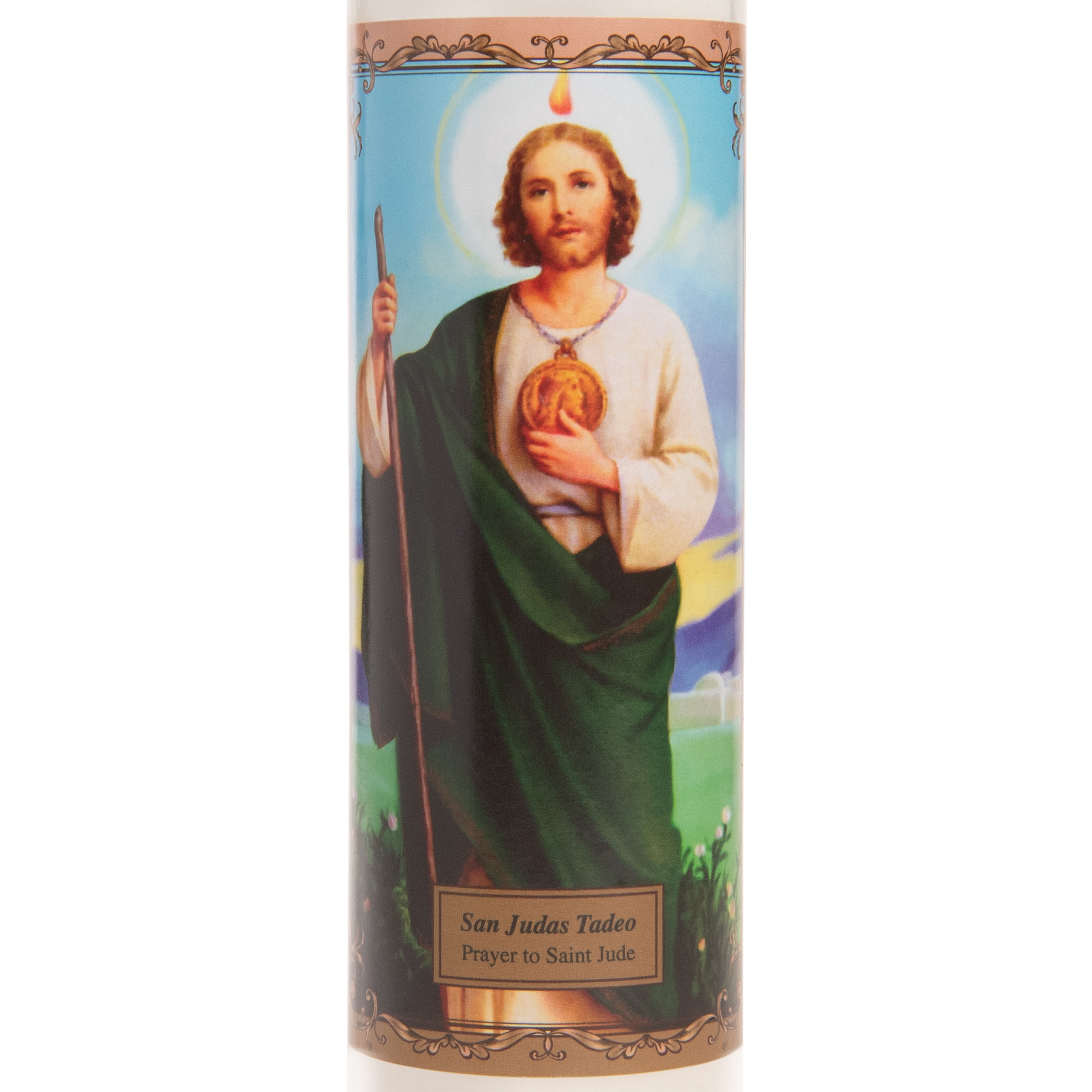 Luz De Gracia Prayer to Saint Jude Unscented Religious Candle, 9.87 oz