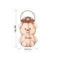 thumbnail image 2 of Christmas Savings Feltree Water Bottle - 34 OZ Kawaii Bear Water Bottle with Integrated Carrying Loop and Removable Shoulder Strap BPA-free Drinking Cups for Girls Women Travel School, 2 of 2
