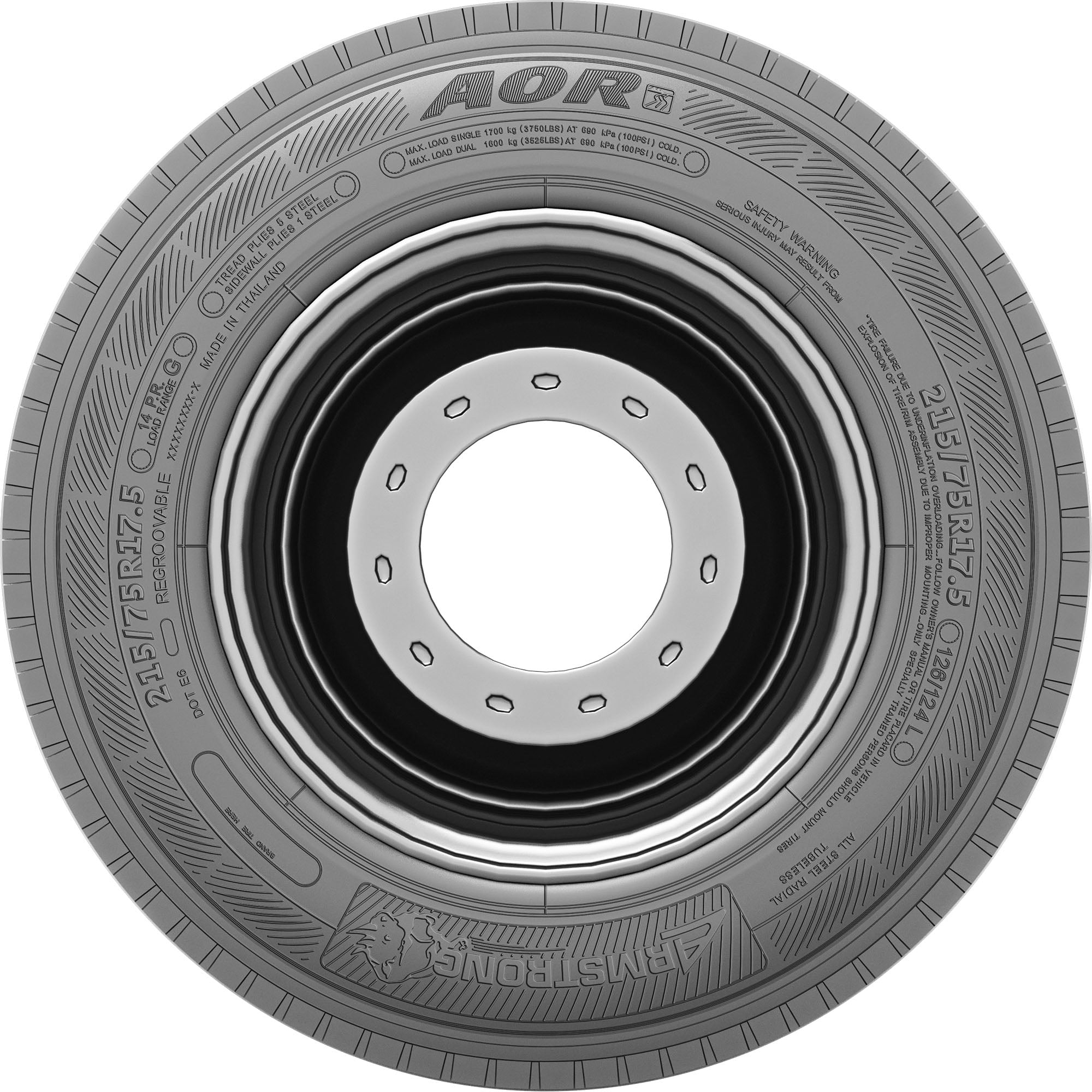 Armstrong AOR 215/75R17.5 135J simolary.com 11 Armstrong AOR 215/75R17.5 135J - Image 3
